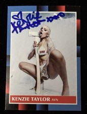 Kenzie Taylor Signed Custom Trading Card BAS Beckett Witness COA Autograph picture