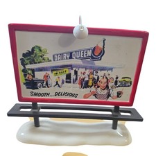 Department 56 Snow Village Dairy Queen Billboard 2015 Christmas Accessory picture