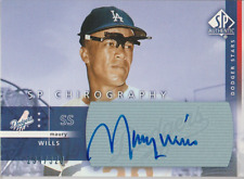 Maury Wills 2003 UD SP Authentic Chirography autograph auto card MW /320 picture