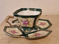 Vintage Royal Sealy Assymetrical China Tea Cup And Saucer picture