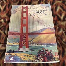 Official Souvenir Program Golden Gate Bridge Fiesta May 27 June 2 1937 picture