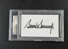 DONALD J. TRUMP PSA DNA CERTIFIED AUTHENTIC AUTOGRAPH SIGNATURE CUT picture