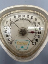 Vintage Sinclair Motor Oil Dinosaur Thermometer Gas Oil Sign Advertising picture