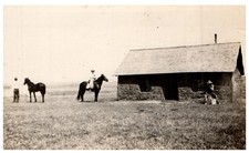 1910 Real Photo RPPC Horseback Vintage Postcard picture
