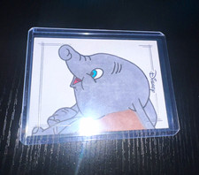 Topps Chrome 2026 Disney Dumbo 1/1 Sketch Signed By Brandon Klein picture