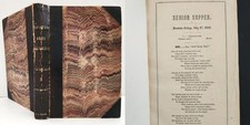 1852-56 antique BOWDOIN COLLEGE bound orig PAPERS ODES SUPPERS CONCERT INVITES picture