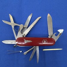 Rare Victorinox Space Shuttle Swiss Army Knife Officier Suisse Red picture