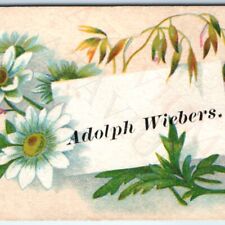 c1880s Adolph Wiebers Calling Trade Name Card Mexican Fleabane Beresford, SD C45 picture