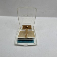 Vintage Gillette Pre-War Tech Safety Razor - Gold Ball End 1938-1945 With Case picture