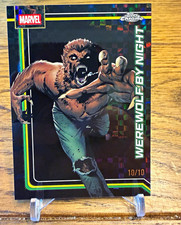 Topps 2026 Topps Chrome Marvel Werewolf by Night Refractor #195 Numbered 10/10 picture