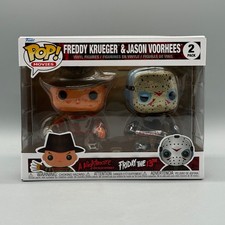 Funko Pop Movies 2-Pack Freddy Krueger & Jason Voorhees Battle-Damaged Vaulted picture