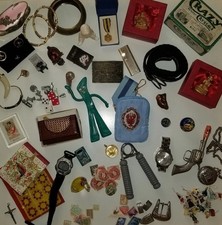Authentic Junk Drawer Lot Vintage Retro Modern picture
