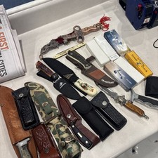 Miscellaneous Lot Of About 70 Mixed Knives AS IS HOW IS picture