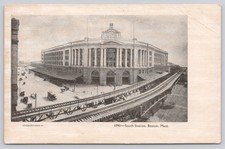 South Station Boston MA c1905 Elevated Railway Undivided Back Postcard picture