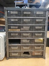 VTG 21 Drawer Plastic Parts Organizer Cabine Electronics Components Resistors #2 picture