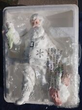 Santa Clause 2002 Lennox Platinum With Best And Green Stocking Right Hand Rare  picture