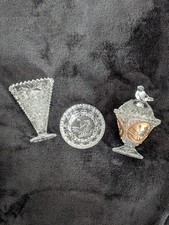 3 Piece Vintage Hofbauer Crystal Byrdes Collection Set picture