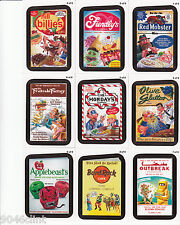 2013 WACKY PACKAGES SERIES 11 RUDE FOODS COMPLETE SET 9/9 RESTAURANTS PARODY picture