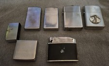 Vintage Lighter Lot Zippo, Playboy, Penguin,Champ (Working) Bonus Zippo Case picture