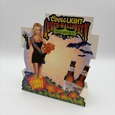 1996 Coors Light Beer Pam Anderson Queen of Halloween Standup Table Tent picture