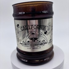 Vintage 1970s  Amber California Mini Souvenir Glass picture