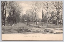 Postcard Western Park in Little Falls, New York Unposted Undivided Back c1907 picture