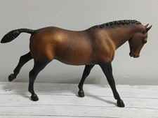 Vintage Breyer Horse Cantering Welsh Pony #104 Dark Bay Yellow Bows 1971-73 picture