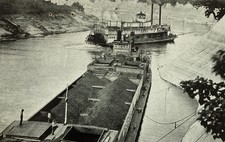 Alabama Demopolis John Quill Steamboat Postcard Boat Loading Cotton c1910 picture
