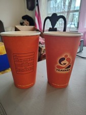 TEAVANA 16oz paper cups VINTAGE (2 cups) picture