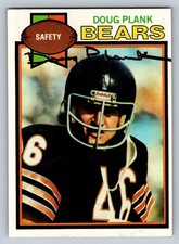 Topps 1979 Doug Plank Autographed Football Card #397 Chicago Bears Safety picture