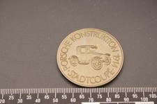 1974 Porsche Konstruktion Stadtcoupé Bronze Calendar Medal - 1971 Calendar Back picture