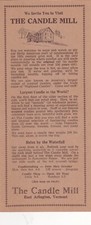 c1980 The Candle Mill East Arlington Vermont Brochure picture