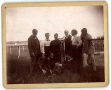 Cabinet Card Circa 1860s J.H. Thurston Family Outdoors Boston Massachusetts picture