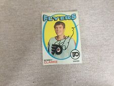 Signed Topps hockey card-Bobby Clarke 1971 72 picture