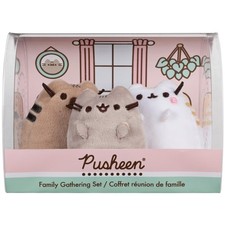 GUND Pusheen Family Gathering Collector Set of 3 Plush Stuffed Animal Cats picture