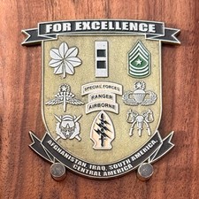 Special Forces Ranger Airborne For Excellence Military Challenge Coin M#14 picture