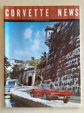1963 CORVETTE NEWS Volume 6 Number 2 Red Convertible Cover picture