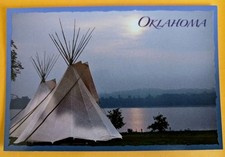 Postcard: Native Americans - Oklahoma Teepee picture