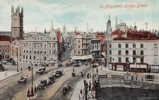 St. Augustine's Bridge, Bristol, England, Great Britain, early postcard picture