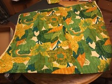 Vintage 1970s UNIVTEX Original Screen Print Design Fabric 48
