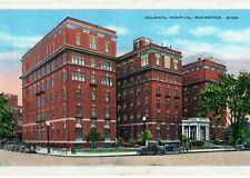 Vintage 1930s Colonial Hospital Rochester Minnesota MN Linen Postcard picture