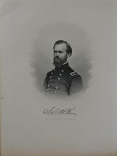 Antique United States Civil War General James McPherson Art 1878 picture