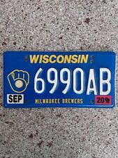 Milwaukee Brewers Baseball License Plate picture