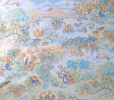 Vintage Beatrix Potter Print 1995 Frederick Warne & Co Cotton Fabric 45x37