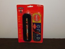 VINTAGE 1996 COCA COLA ROLLER BALL PEN IN COKE GIFT TIN NEW OLD STOCK picture