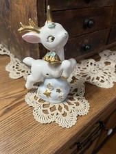 Vintage Ucagco Ceramic Flying Reindeer Deer JAPAN picture