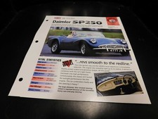 1959-1964 Daimler SP250 Spec Sheet Brochure Photo Poster 60 61 62 63 picture