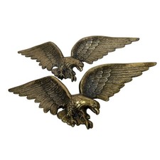 Federal Bald Eagle Wall Plaque Set of 2 Vintage 29