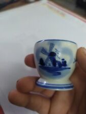 HandpaintedDelft's Blue Holland Painted Windmill poached egg 🥚 Amsterdam 2000s picture