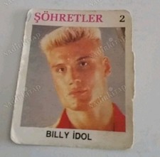 Dolph Lundgren 1980s Turkish Choclate Gum Card 4,5x5,5 Print Error Billy Idol picture